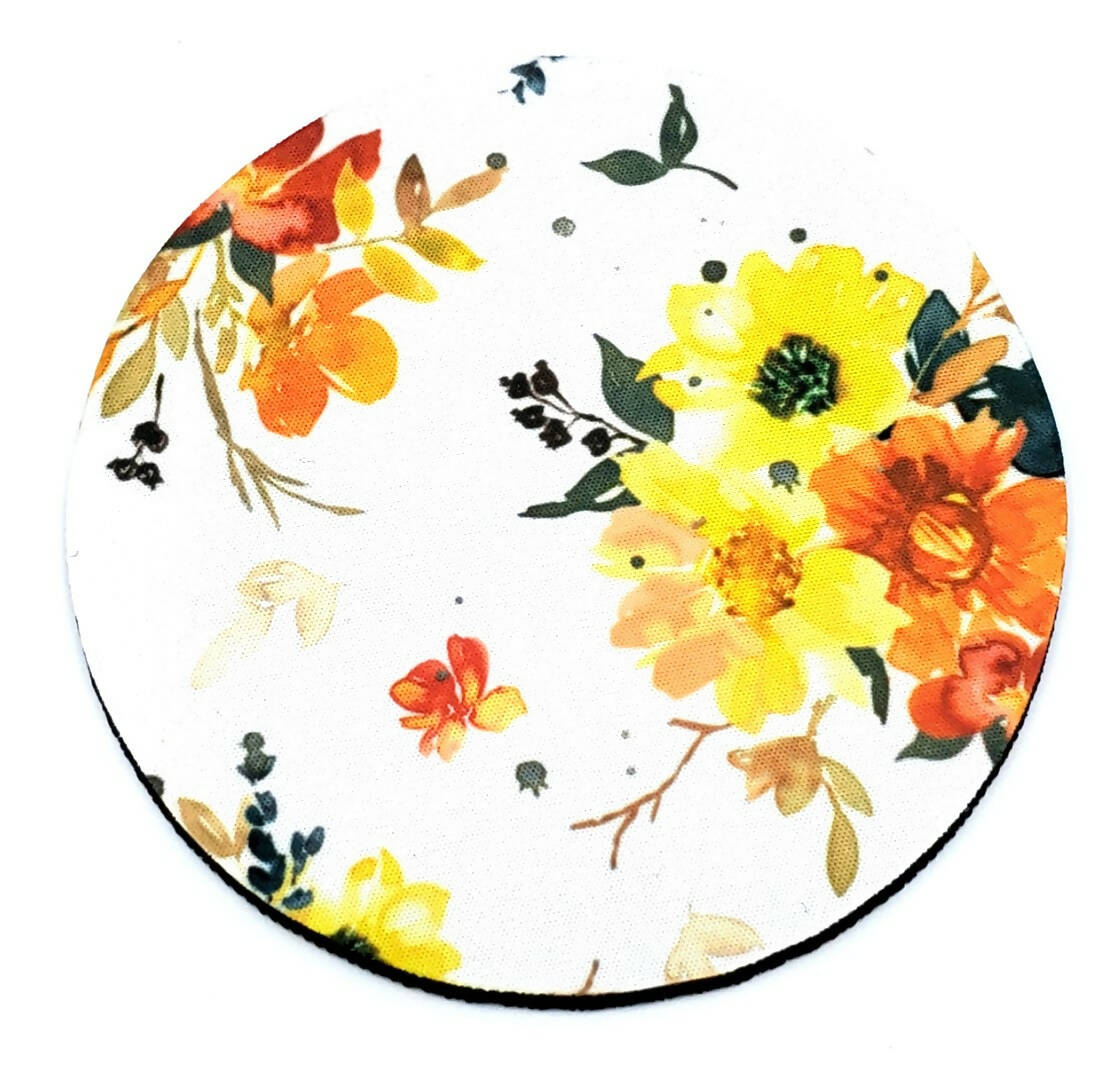 Autumn Flowers Drink Coaster
