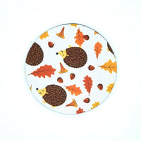 Autumn Hedgehog Drink Coaster