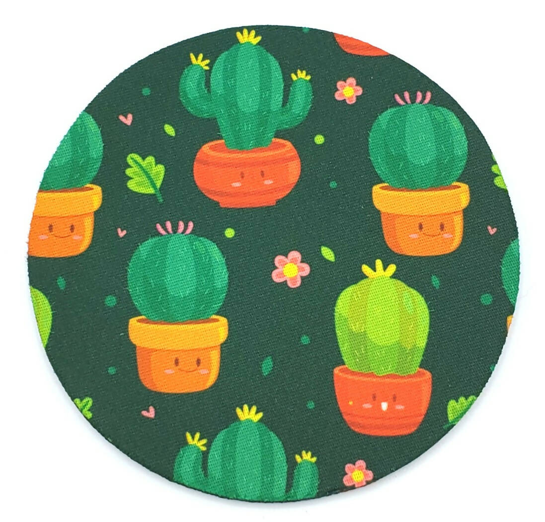 Cactus Kawaii Drink Coaster