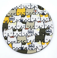 Cat Crowd Drink Coaster