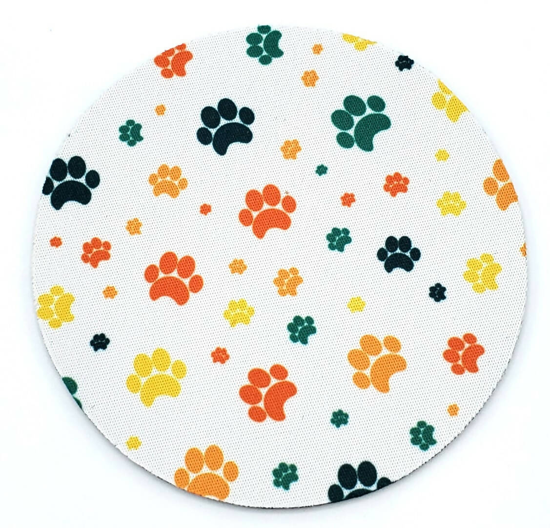 Paws Colorful Drink Coaster