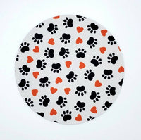 Paws Heart Drink Coaster