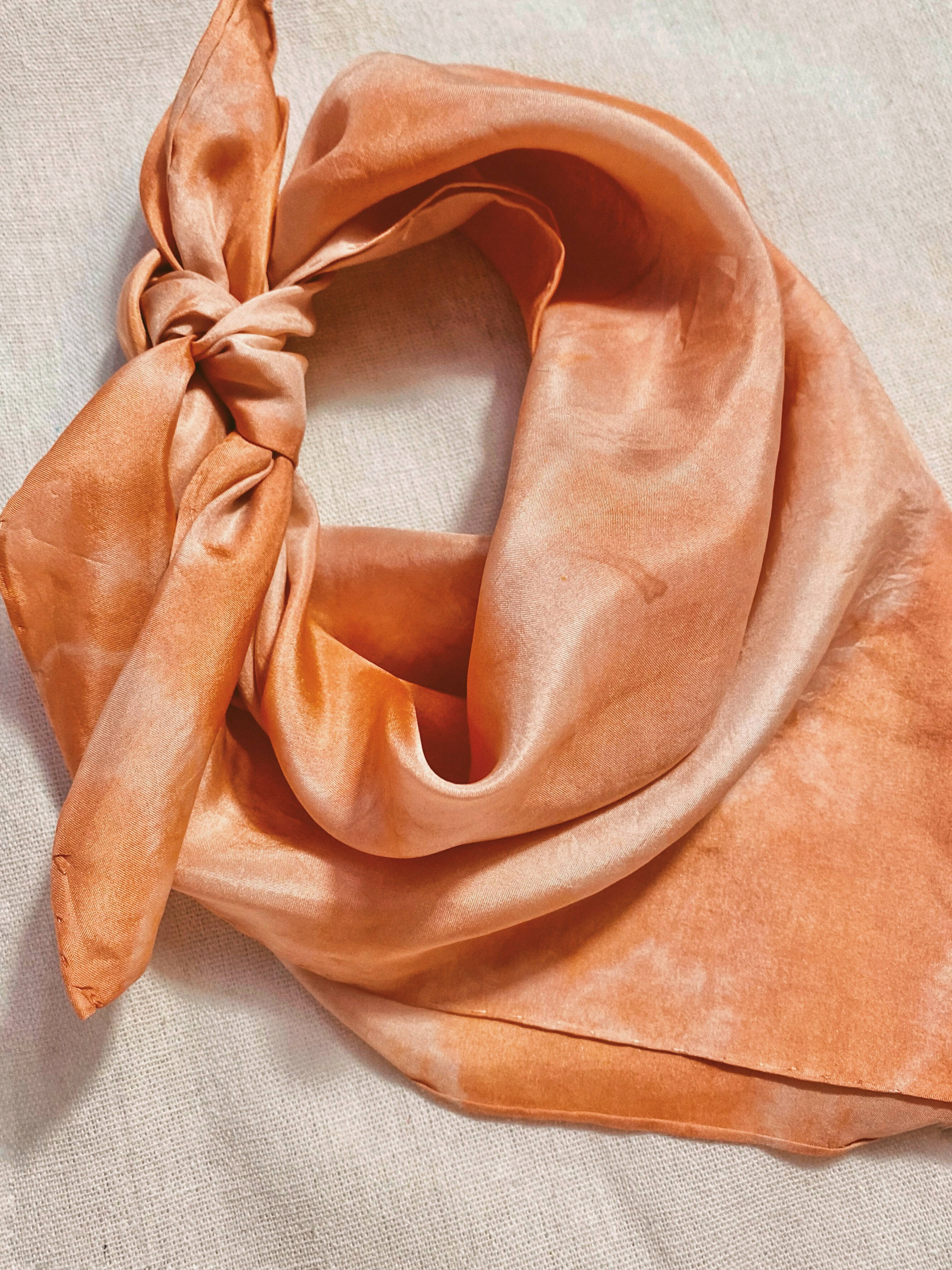 Naturally Dyed Silk Scarf
