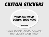 50 Personalized Oval Stickers