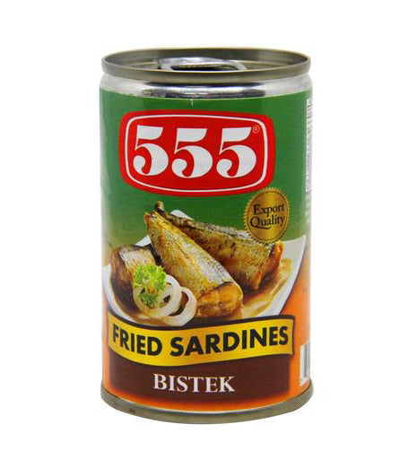 555 Fried Sardines in Bistek Steak Style Sauce