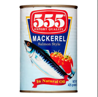 555 Mackerel in Natural Oil