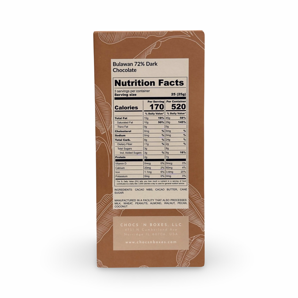 72% BULAWAN Dark Chocolate [85g]