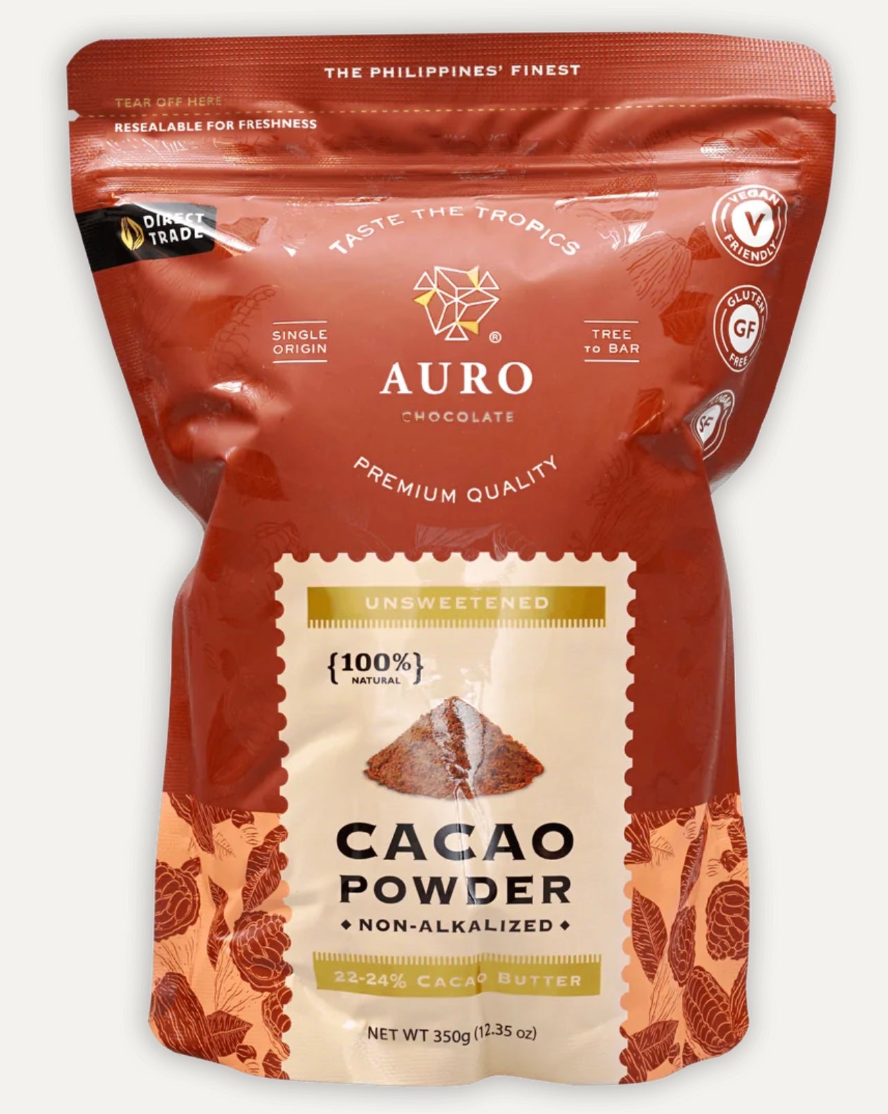 Auro Natural Unsweetened Cacao Powder