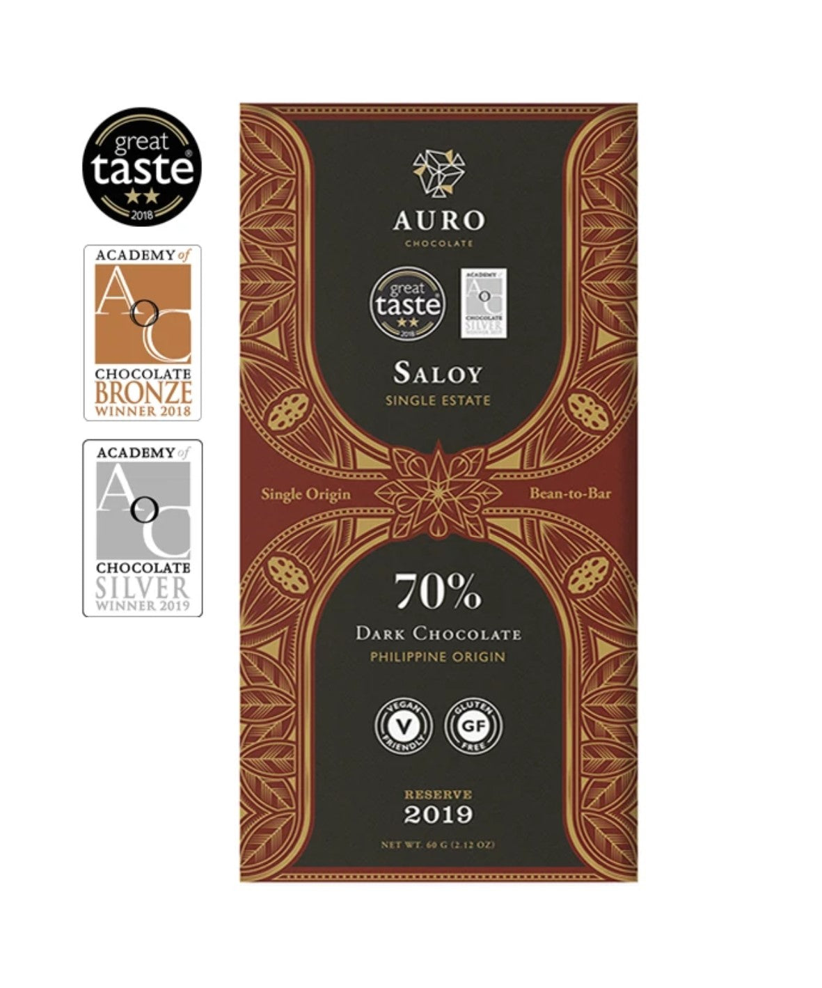 Auro Reserve Saloy Dark Chocolate 70%