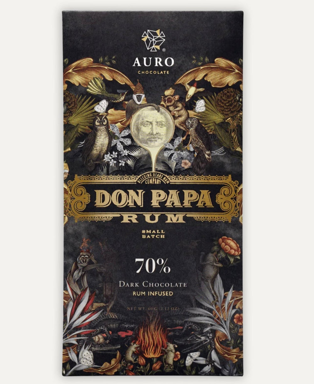 Auro x Don Papa Rum Infused Dark Chocolate 70% (Limited Batch)