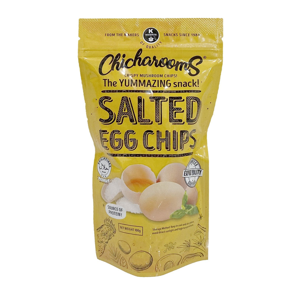 Chicharooms Crispy Mushroom Chips Salted Egg