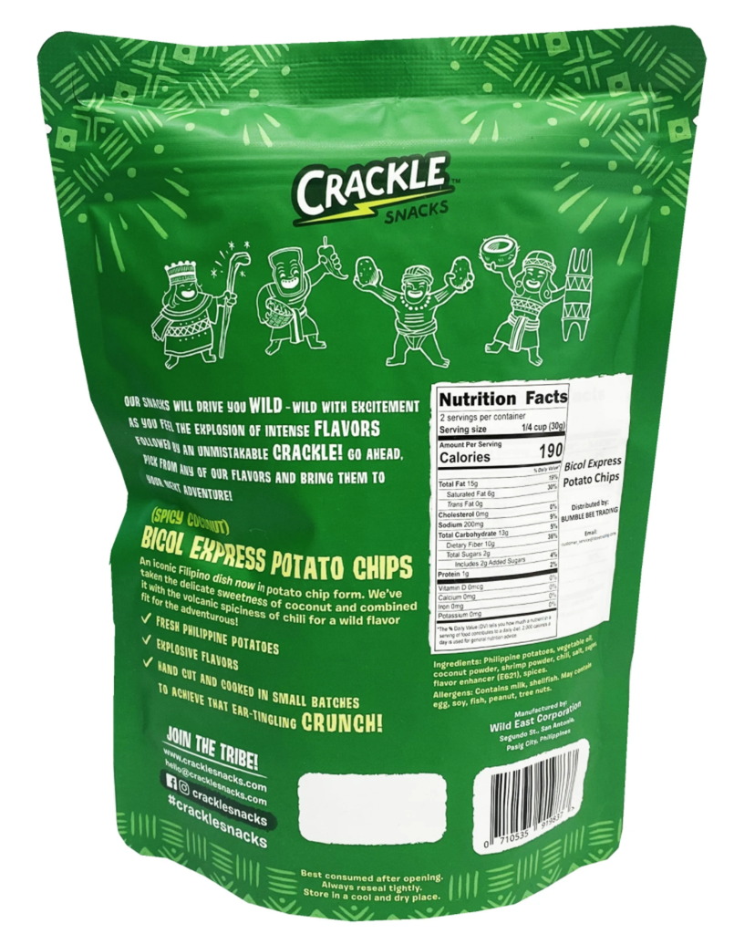 Crackle Bicol Express Potato Chips