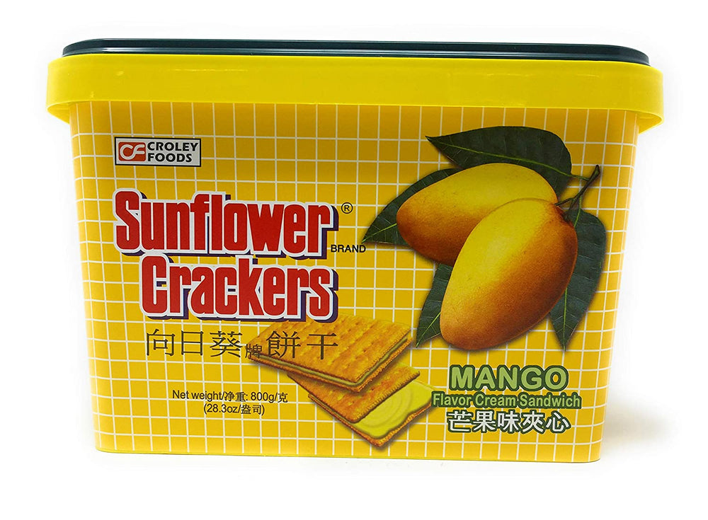 Large Can (800g) Croley Foods Sunflower Crackers - Mango