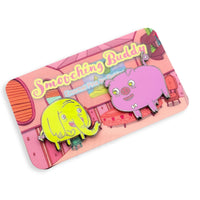 Adventure Time - TREE TRUNKS and Mr.PIG - Enamel Couple Matching 2 Pins Fanart Limited Edition Adorable Cute Kids Kawaii Animation