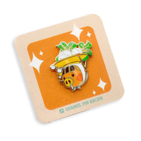 Animal Crossing Pin w. Bell Bag - Daisy Mae Turnip Seller ACNH Hard Enamel Pin + Velvet Bell Bag + Sticker Nintendo Switch Game Fanart