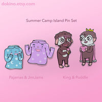 Summer Camp Island Pajamas JimJams Hard Enamel Best Friends 2 Pins Fanart Limited Edition Adorable Cute Kids Kawaii Pastel Animation