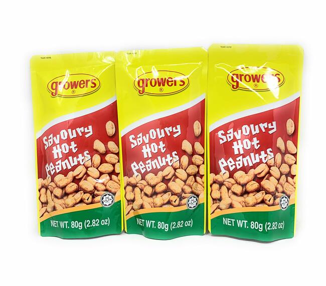 3-Pack Growers Savoury Hot Peanuts