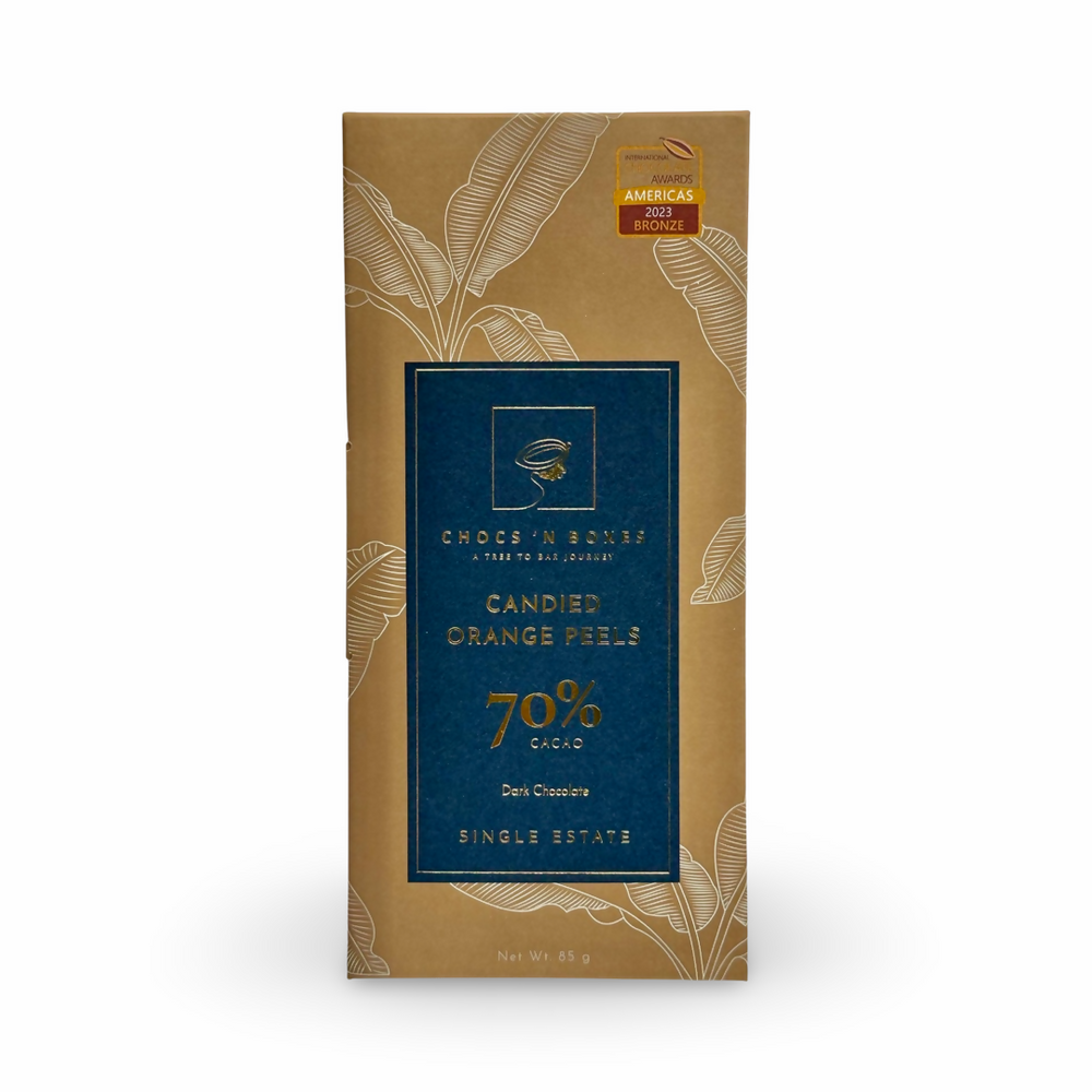 70% Dark Chocolate with Candied Orange Peels [85g]