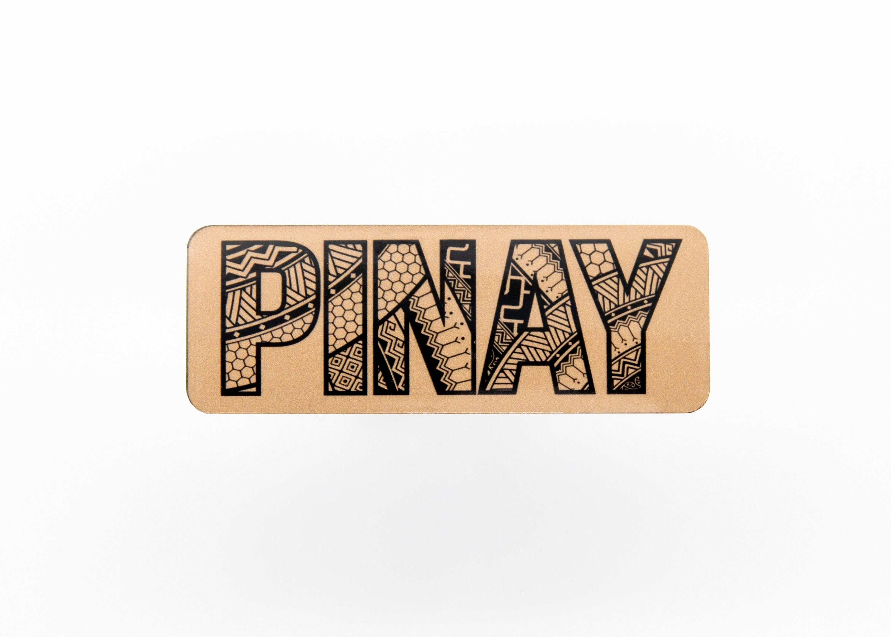 Tribal Design Pinay, Sticker, Weatherproof Sticker, Filipino, Filipina, Pinoy, Pinay, Philippines,