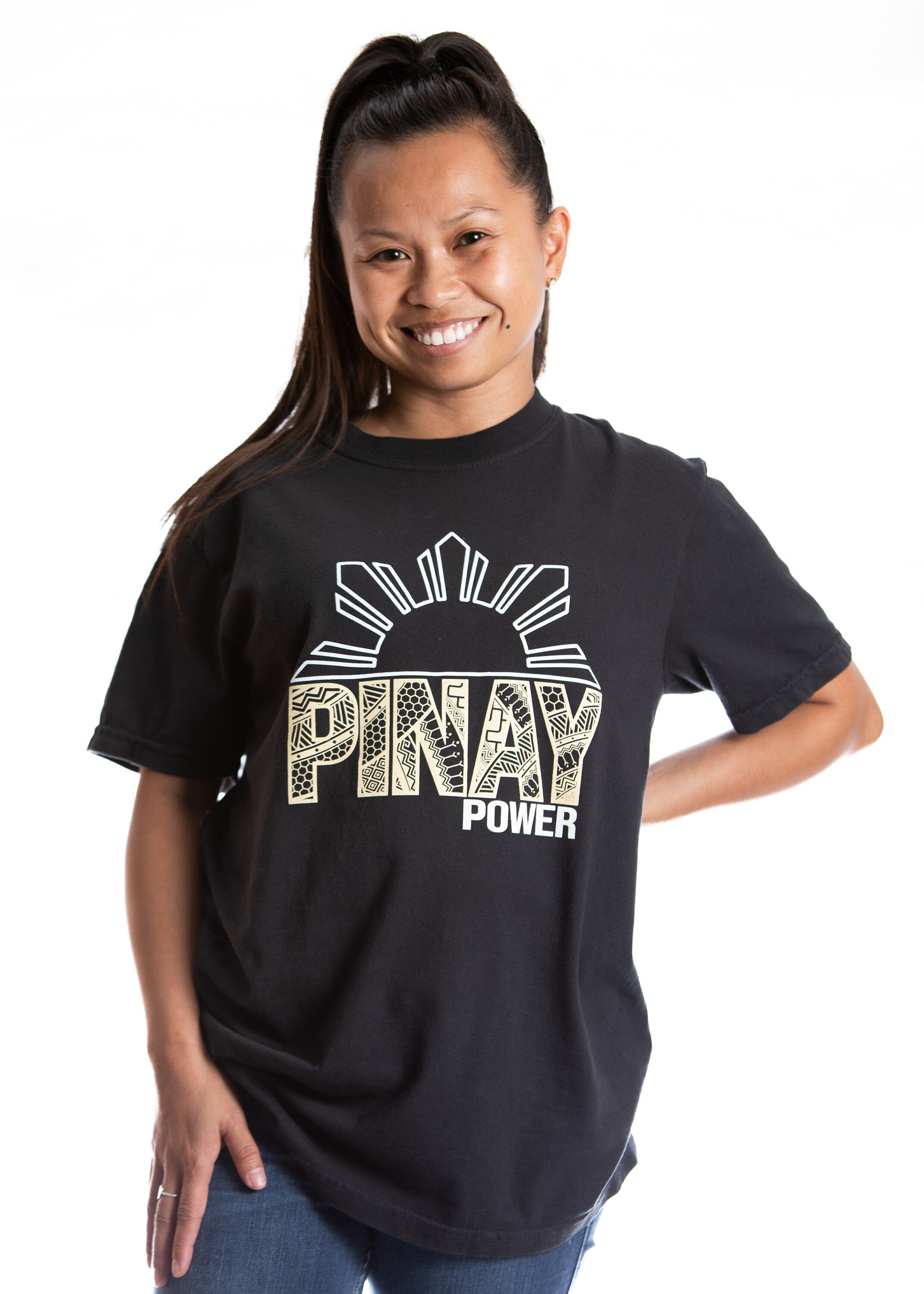 Pinay Power T-Shirt , Filipina T-Shirt, Pinay T-Shirt, Tribal Black T-shirt, Filipina Apparels, Filipino Apparels