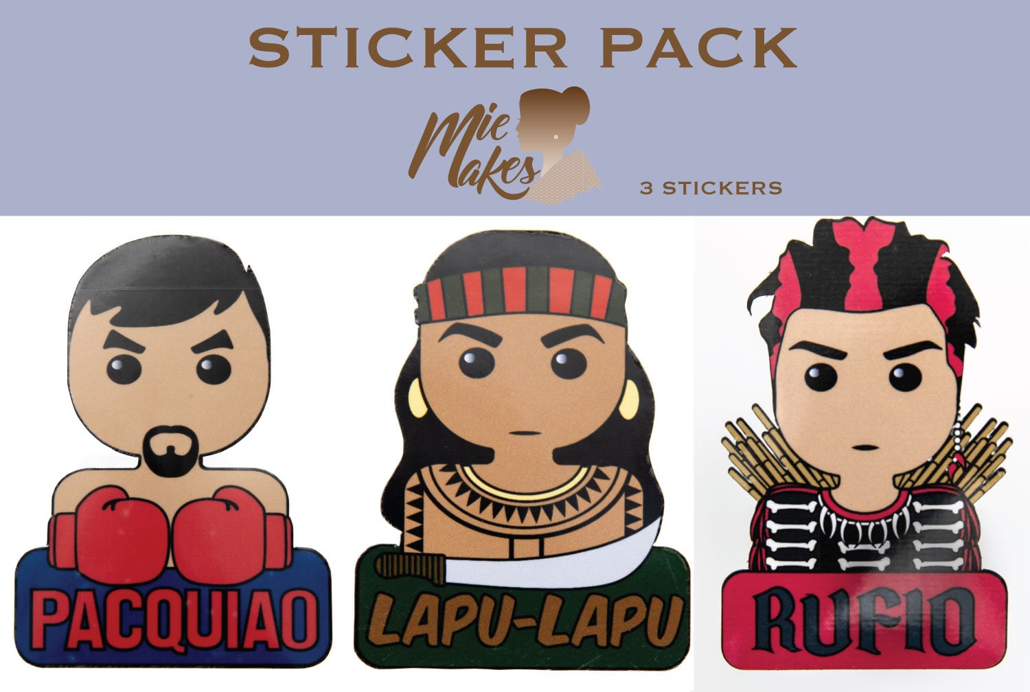 Filipino Warriors Sticker Pack, Filipino, Pinoy, Philippines,