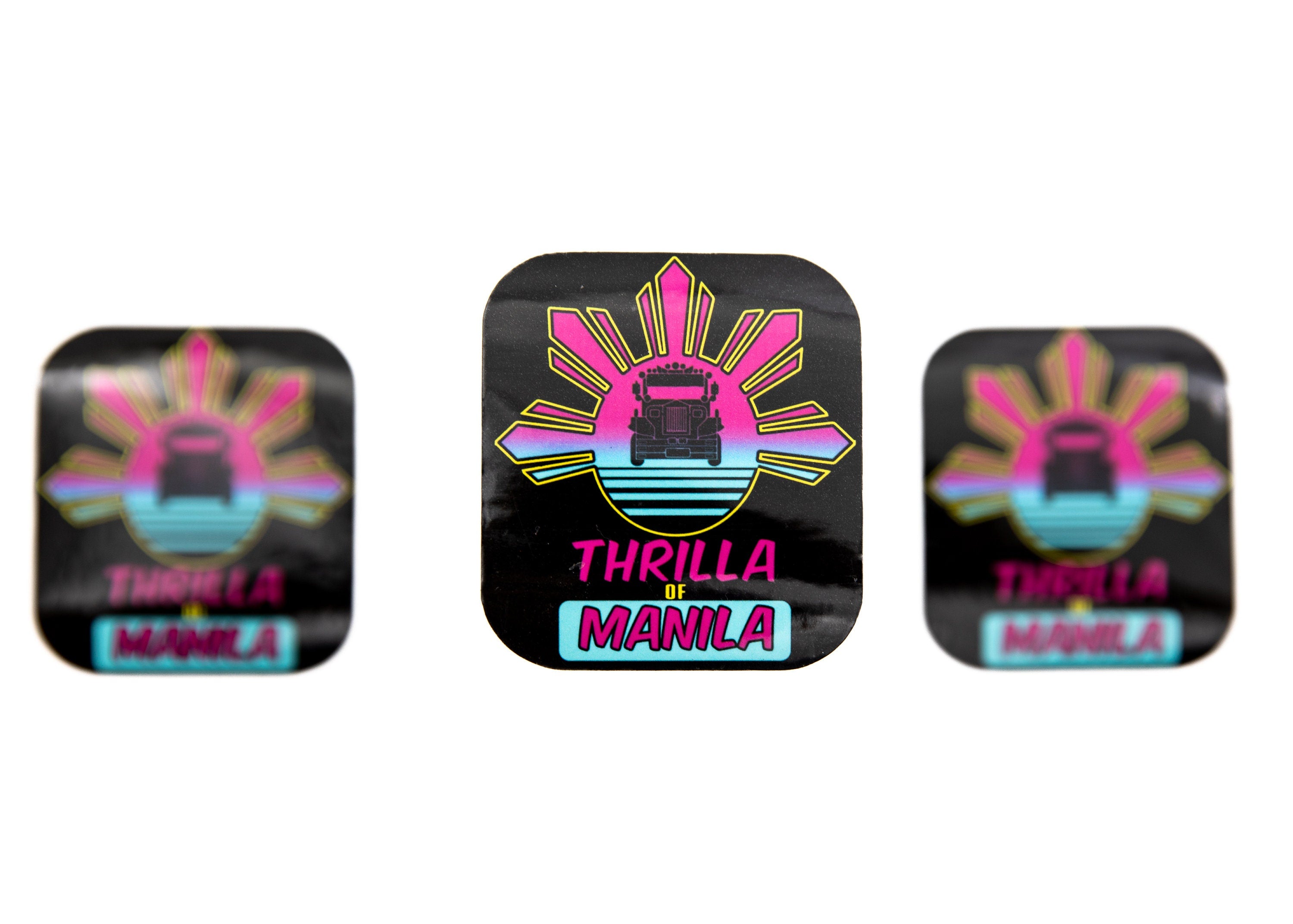 Thrilla From Manila Sticker, Filipino, Pinoy, Philippines,, Filipina, Pinay, Weatherproof, Glossy,