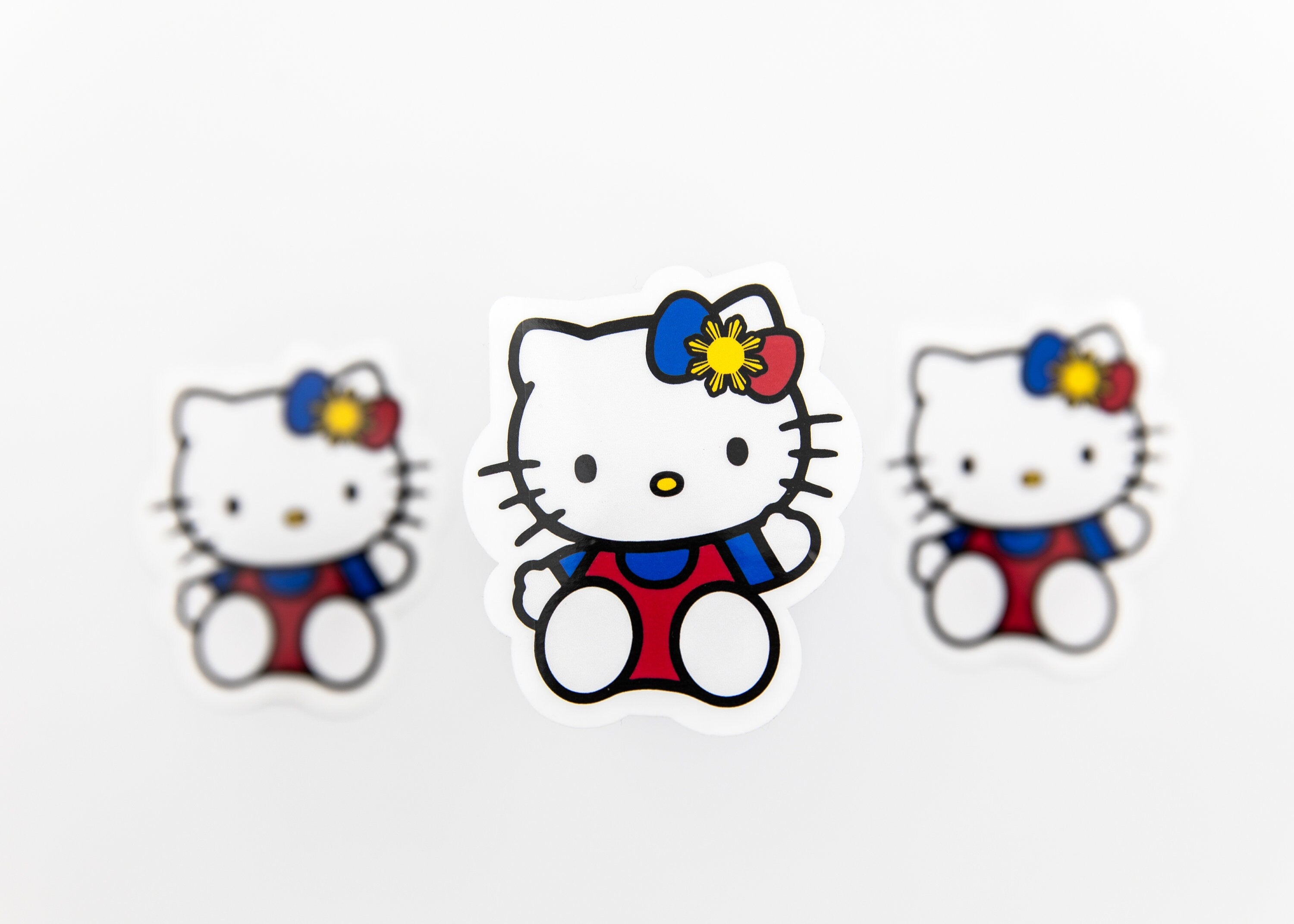 Hello Kitty Filipino Sun Sticker, Filipino, Pinoy, Philippines,, Filipina, Pinay, Weatherproof, Glossy,