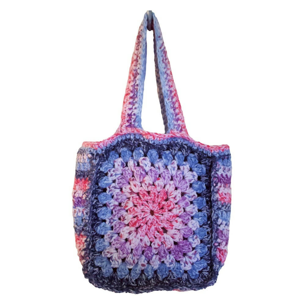 Crochet Granny Square Tote Bag