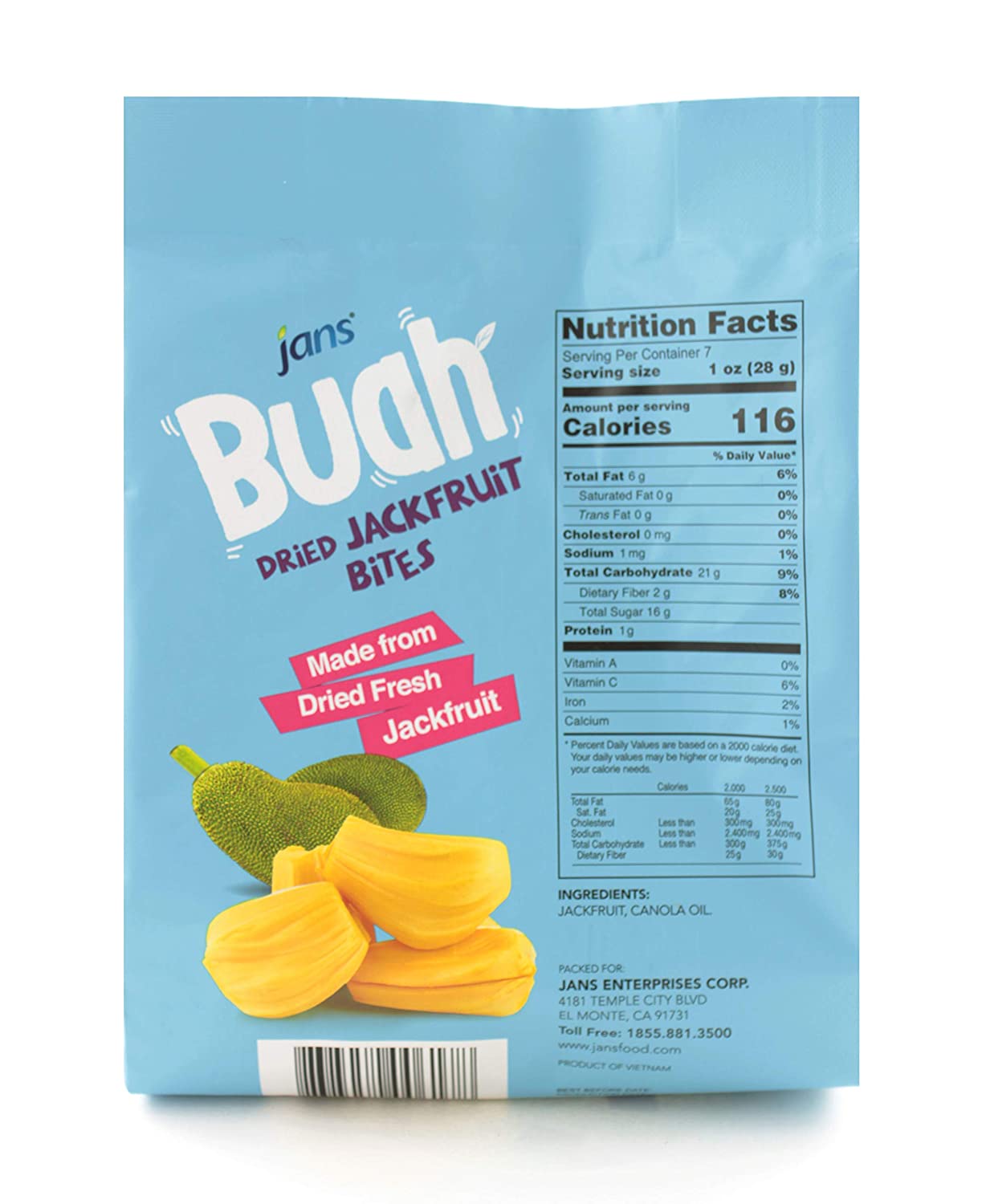 Jans Buah Dried Jackfruit Bites