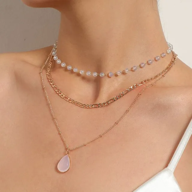 YASIN Triple-Layered Necklace