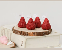 Nicstak Strawberry Candle Set of 4