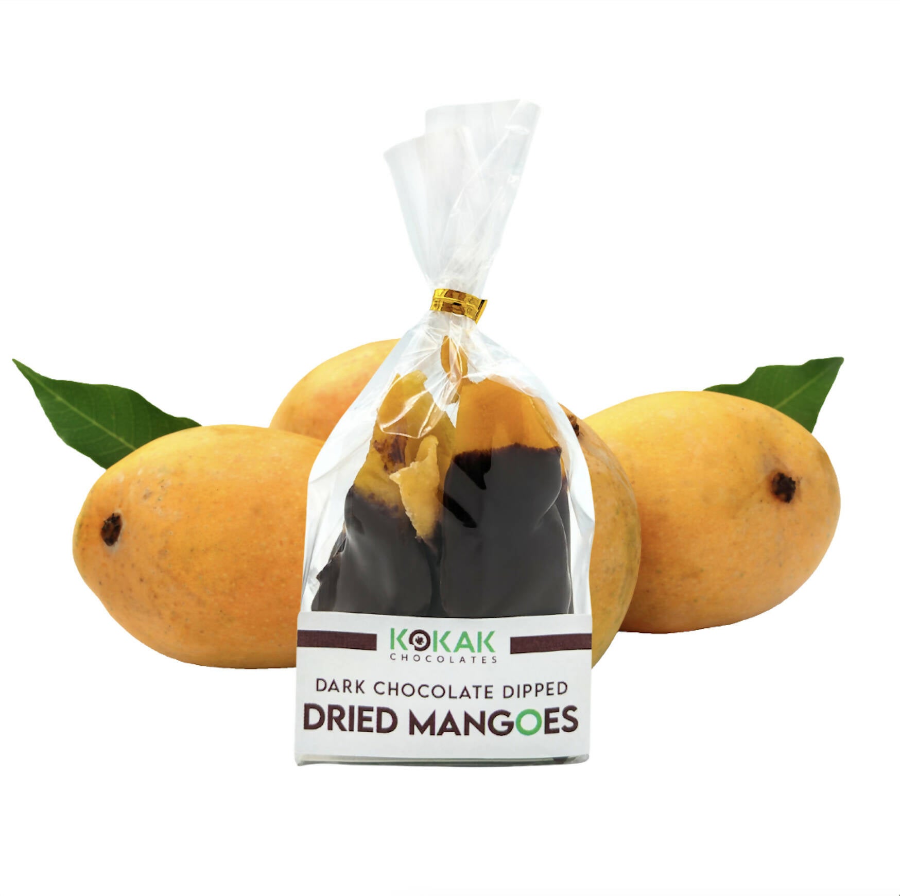 Dark or Milk Chocolate Dipped Dried Mangoes