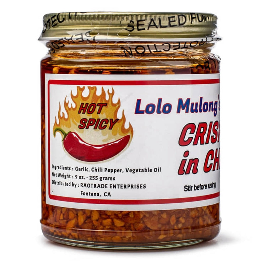 Lolo Mulong's Crispy Garlic in Chili Oil - Hot Spicy