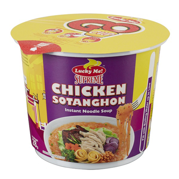 Lucky Me Instant Mami Noodles - Mini Sotanghon Chicken Flavor - Sarap Now