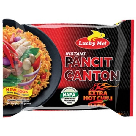 Lucky Me Pancit Canton Extra Hot Chili - Sarap Now