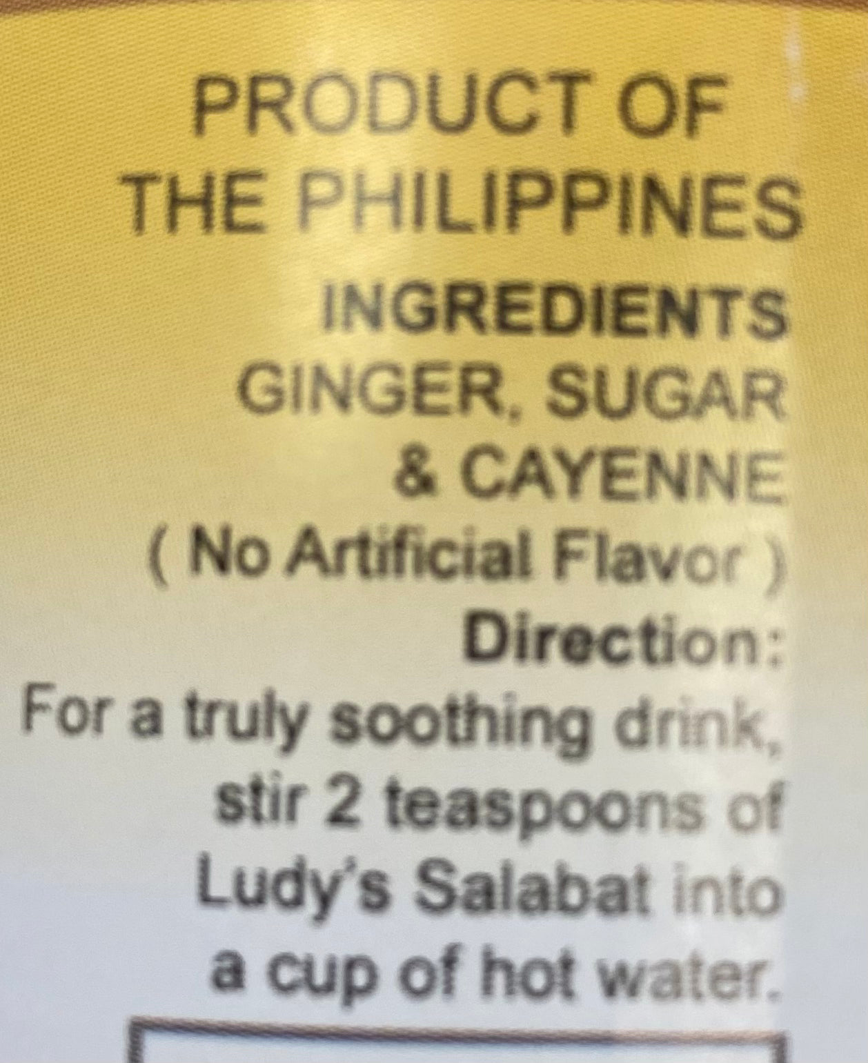 Ludy's Instant Ginger Brew Salabat