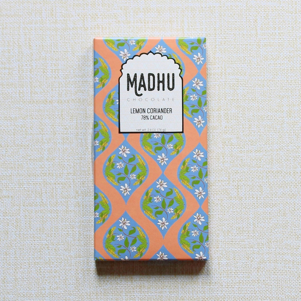 Madhu Chocolate Lemon Coriander - 78% Cacao