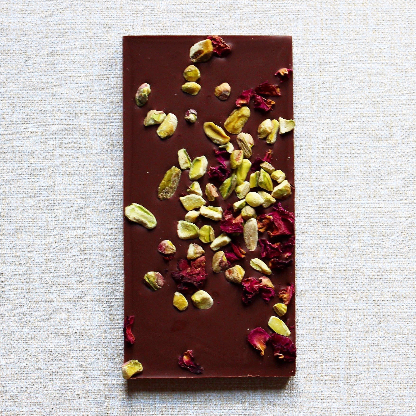 Madhu Chocolate Rose Pistachio - 50% Cacao