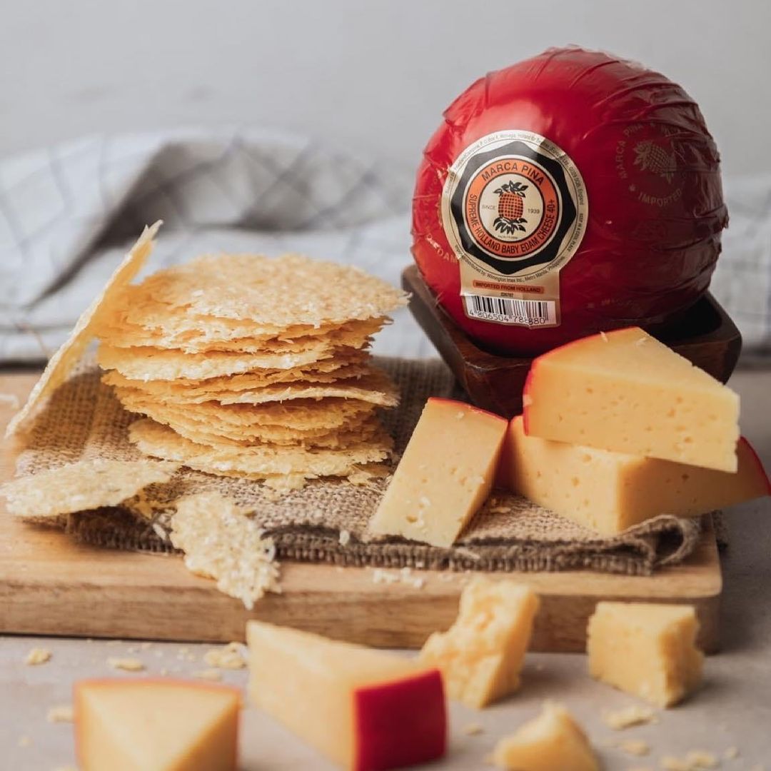Marca Pina Aged Edam Cheese - Queso de Bola