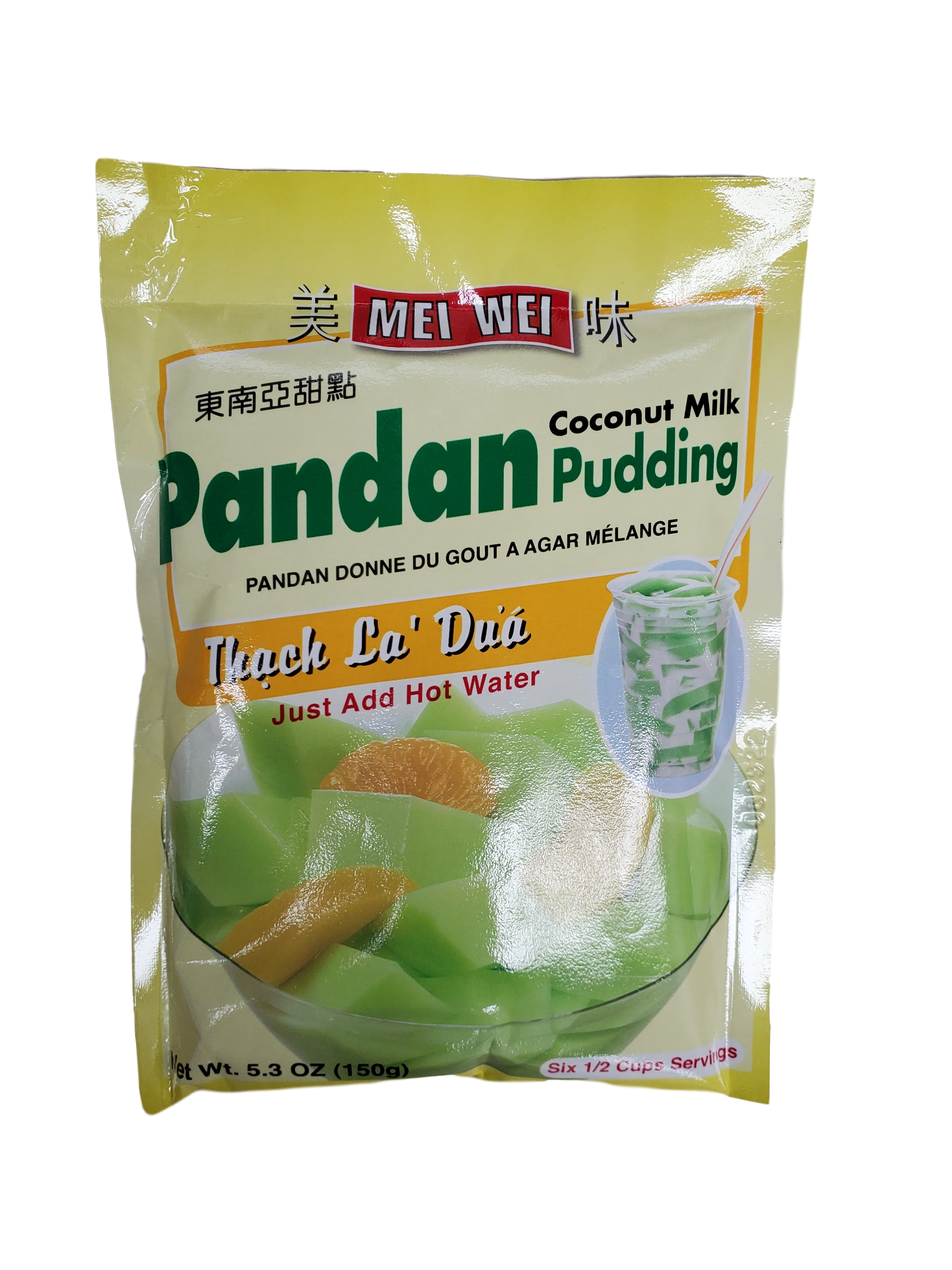 Mei Wei Pandan Coconut Milk Pudding Mix