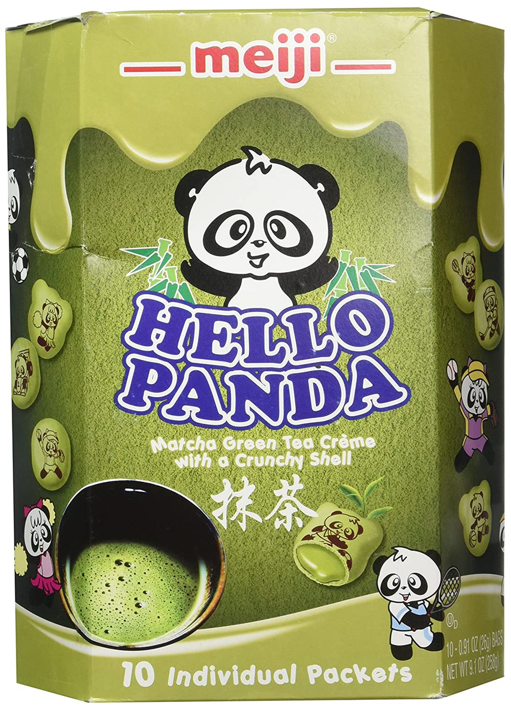 Meiji Hello Panda - Matcha Green Tea