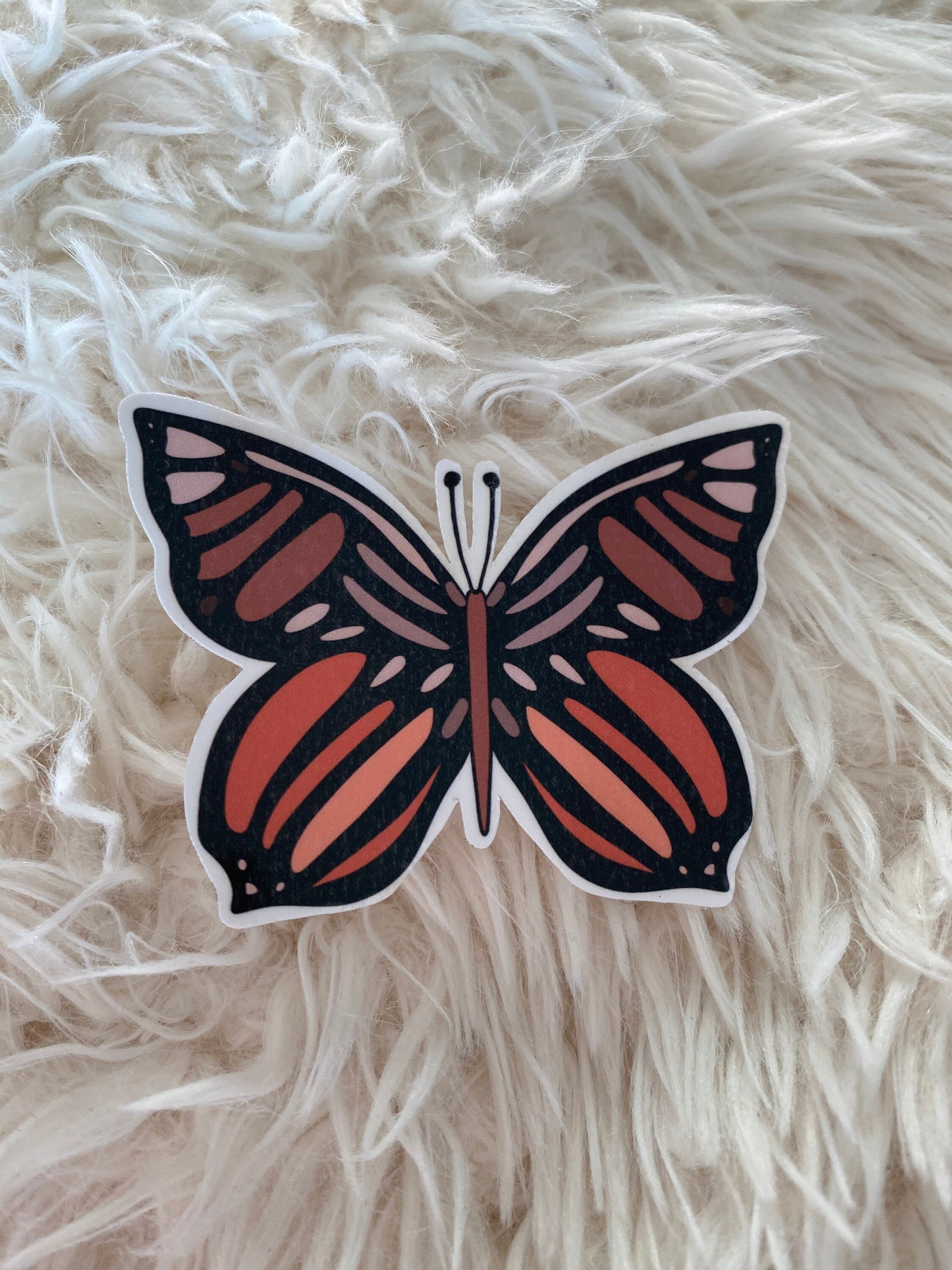 Mie Makes Brown Butterfly Sticker, Trendy Sticker, Sticker for Laptop, Sticker for Waterbottle, Sticker for Hydroflask, Unique Butterfly