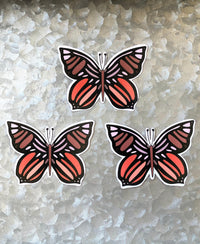Mie Makes Brown Butterfly Sticker, Trendy Sticker, Sticker for Laptop, Sticker for Waterbottle, Sticker for Hydroflask, Unique Butterfly