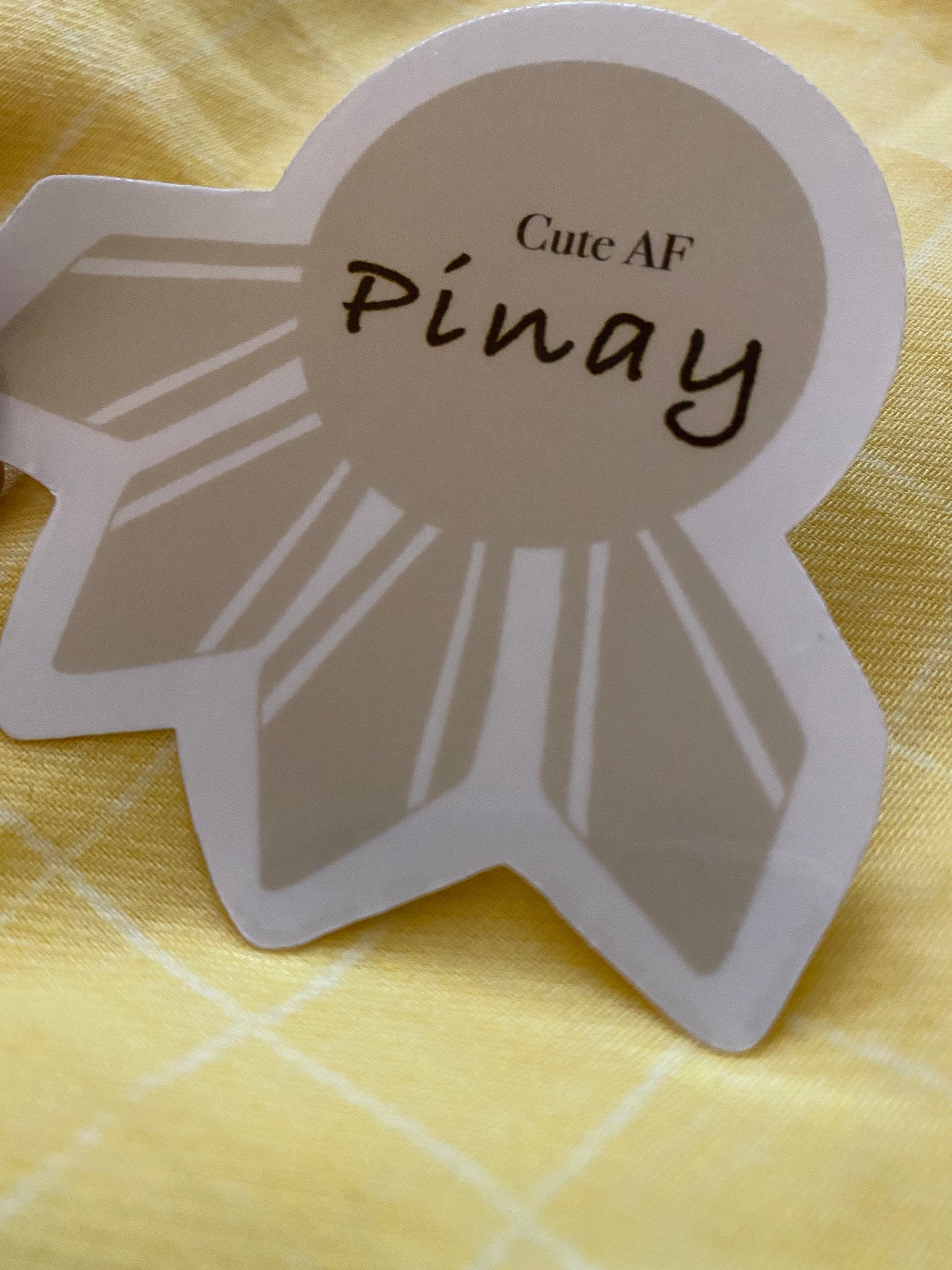 Mie Makes Cute AF Pinay Sticker, Filipina Sticker, Laptop Sticker, Hydroflask Sticker, Philippines Star, Pinay Sticker, Filipina, Philippines, Pinay