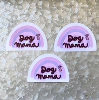 Mie Makes Dog Mom Sticker, Rainbow Sticker, Dog Lover, Decal, Hydro Flask Sticker, Dog Mom Sticker, Sticker for Laptop, Sticker for Journal