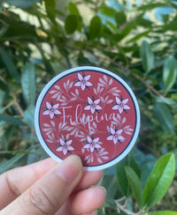 Mie Makes Filipina Floral Sticker, Sampaguita Flower, Filipino Stickers, Philppines, Pinay, Filipina, Jasmine Flower, Pretty Flowers, Floral Stickers