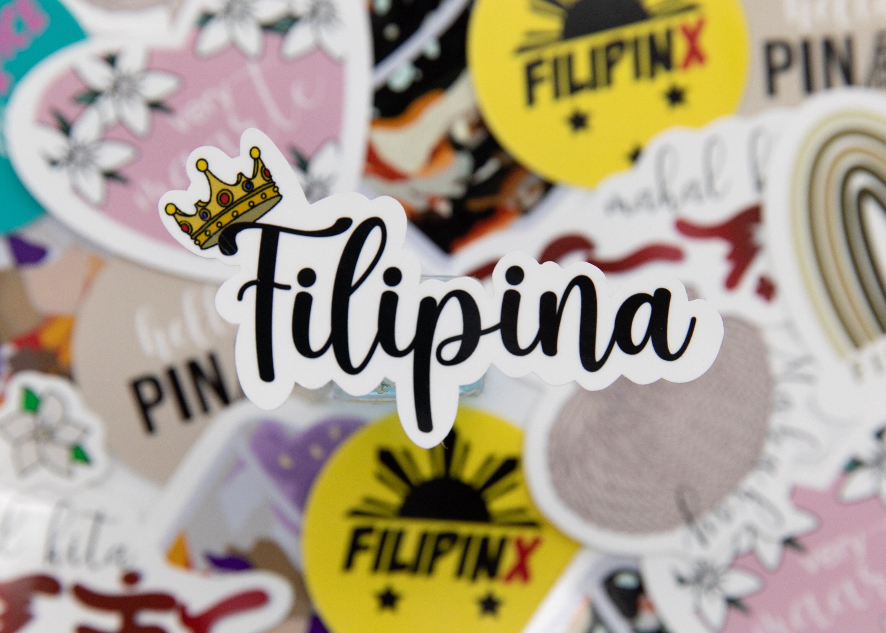 Mie Makes Filipina Sticker, Filipina Queen Sticker, Filipino Queen, Filipino Crown Sticker, Philippines, Laptop Sticker, Waterbottle Sticker, Decal