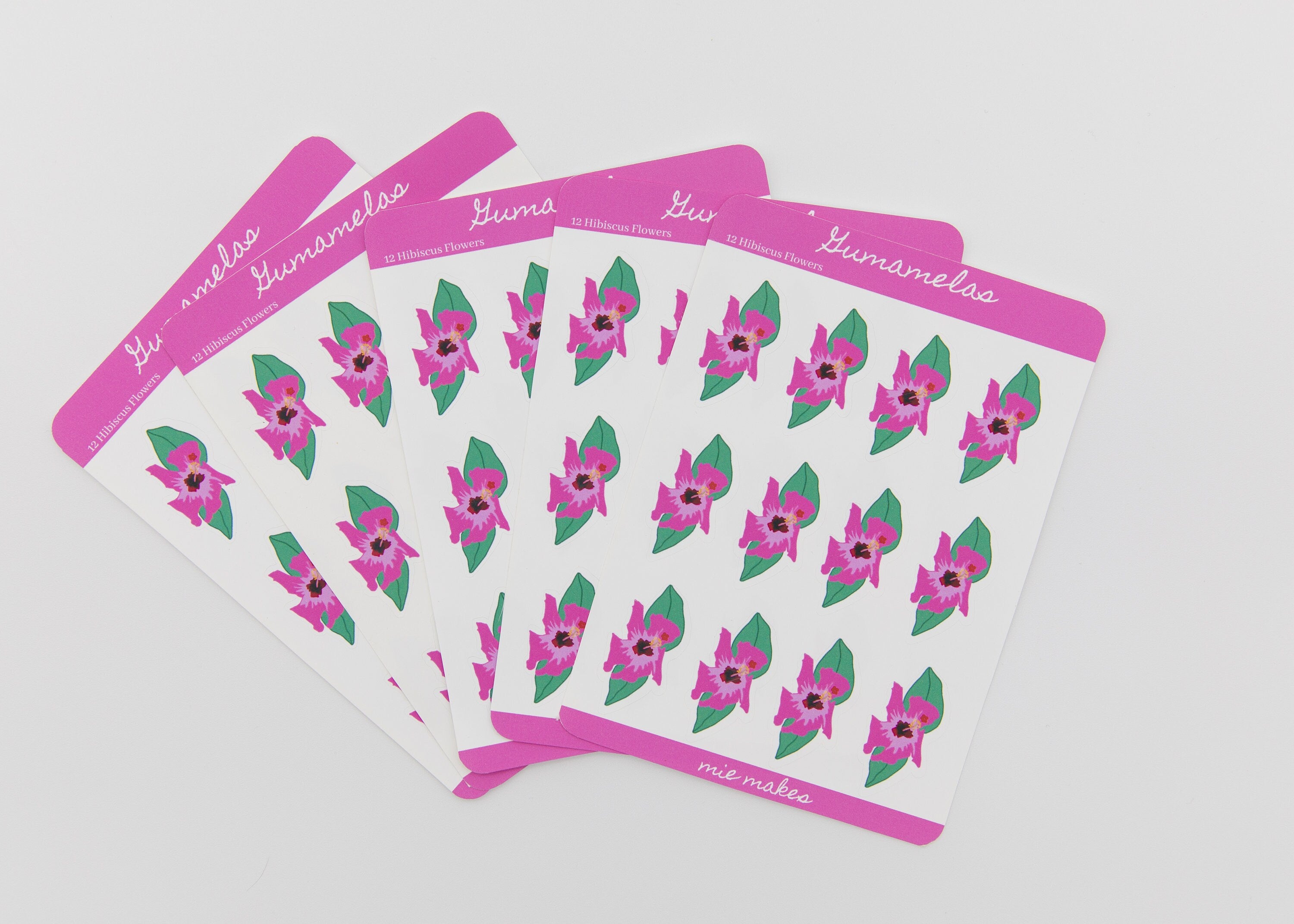 Mie Makes Gumamela Sticker, Hibiscus Sticker, Gumamela, Gumamelas, Gumamela Sticker Sheet, Hibiscus Sticker Sheet, Filipino Sticker, Flower Sticker