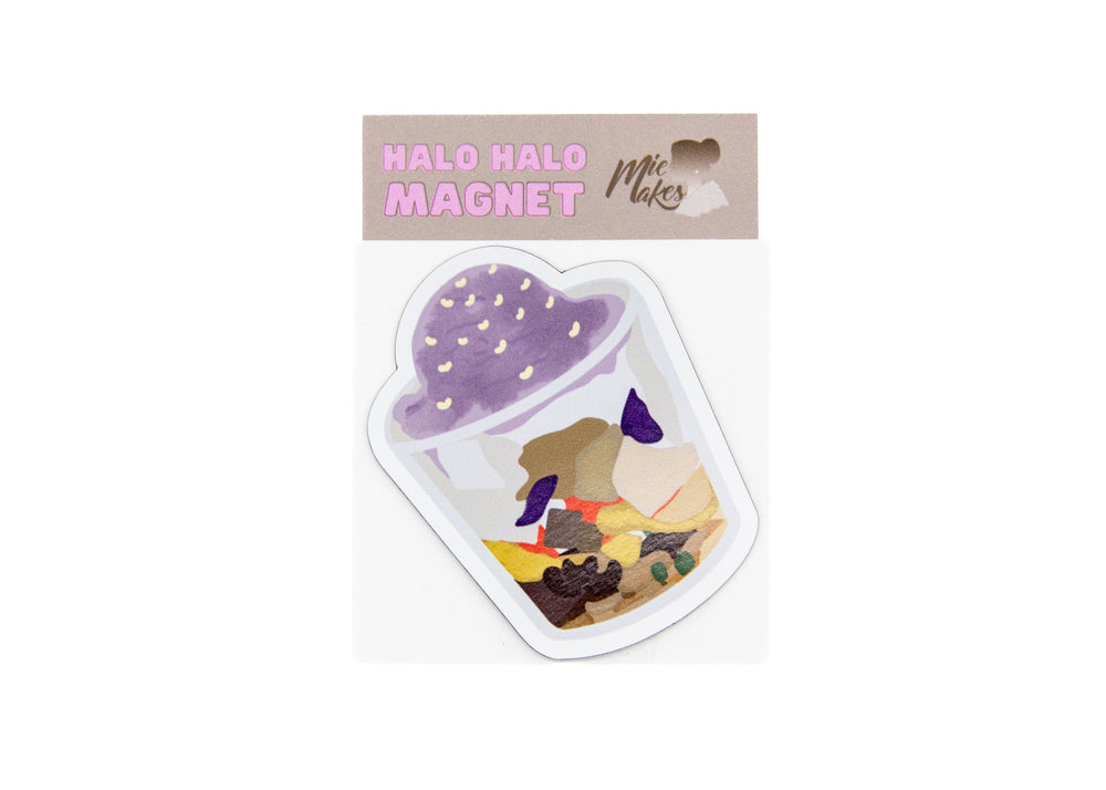 Mie Makes Halo Halo Magnet, Filipino Dessert, Pinoy Snack, Filipino Snack, Filipino Food, Halo Halo, Ube, Philippines, Desserts, Filipino Sweets