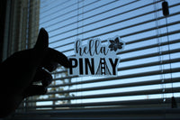 Mie Makes Hella Pinay Sticker, Hella Pinay Clear Sticker, Filipino Sticker, Bay Area Sticker, Pinay Sticker, Hella Pinay,